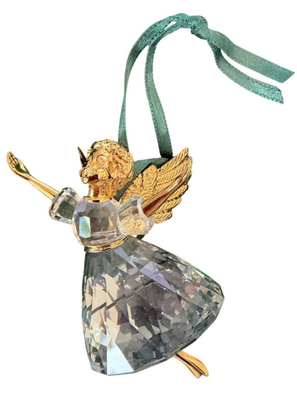 Swarovski 1996 Christmas Memories Angel Crystal Ornament 203083 Boxed Austria - Picture 4 of 14
